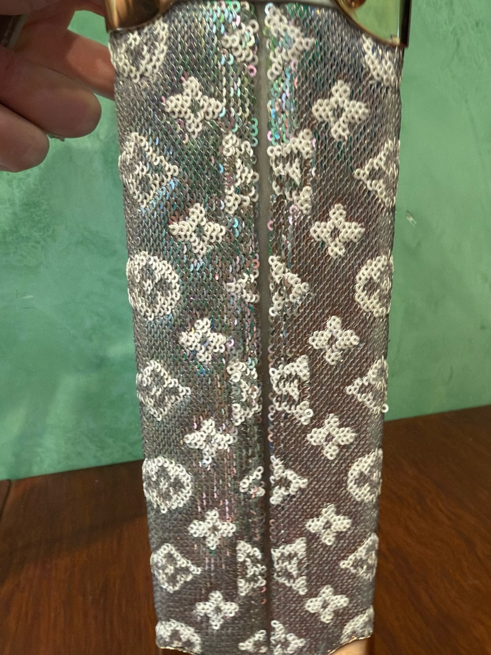 Louis Vuitton Petite Malle Sequin Monogram Silver — Entrupy Authenticated - Picture 14 of 14